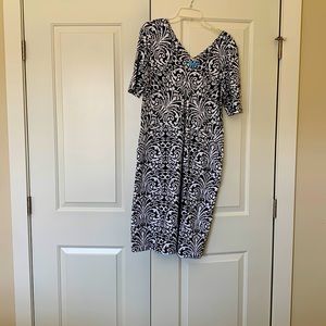 J. McLaughlin black and white dress